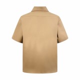 Moncler Logo Pocket Short Sleeve Shirt (Khaki) 260318