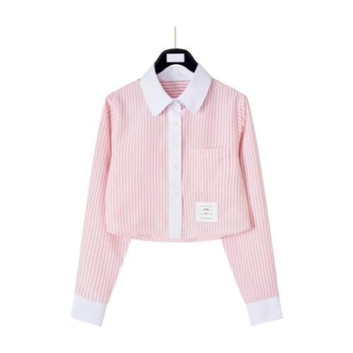Thom Browne Pink Stripe Women's Long Sleeve Shirt 260318