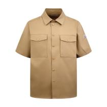 Moncler Logo Pocket Short Sleeve Shirt (Khaki) 260318