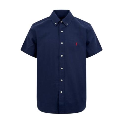 Ralph Lauren Pony Embroidery Short Sleeve Shirt (Blue) 260318