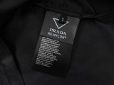 Prada Classic Custom Triangle Logo Nylon Fabric Long Sleeve Shirt Jacket 260318