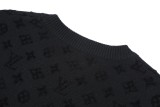 Louis Vuitton 25SS Paneled Jacquard Knit Short Sleeve (Black) 260325