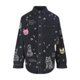 Loewe Louis Wain Cat Embroidered Denim Jacket 260325