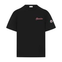 Moncler Runway Limited Edition Logo Print Double-Yarn Pure Cotton Short Sleeve 260325