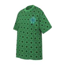 Chrome Hearts CH Colorful Horseshoe All-Over Sanskrit Letter Print Short Sleeve T-Shirt 260401
