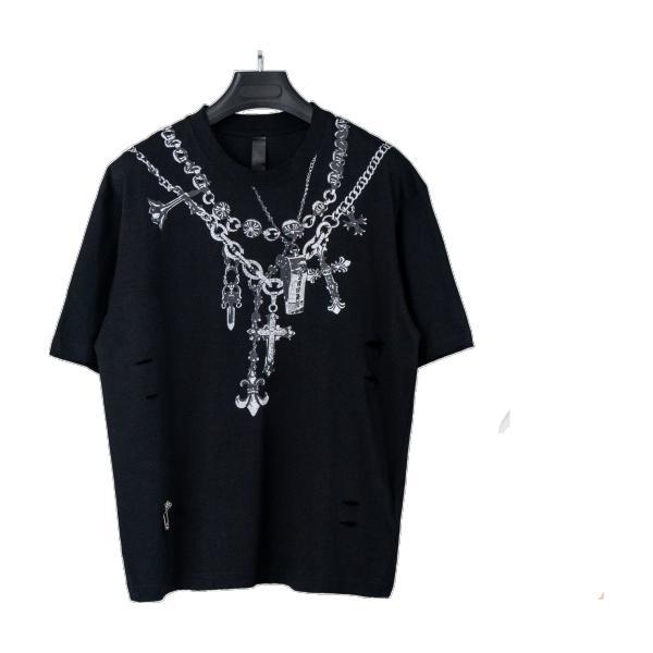 Chrome Hearts 26SS Spring/Summer New Arrival 320g Double-Yarn Pure Cotton Short Sleeve 260401