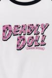 Chrome Hearts CH Heavy Wash 3D Print Short Sleeve T-Shirt (White-Black) 260408