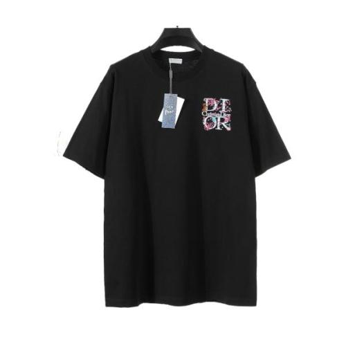 Dior 26SS Official Mesh Cutout Embroidery Heavy Craftsmanship Short Sleeve (Unisex) 260408