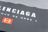 Balenciaga Spring/Summer New Short Sleeve T-Shirt (Gray-Black) 260408