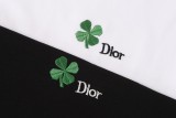 Dior Four-Leaf Clover Embroidered Logo Short Sleeve 260415