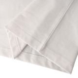 Burberry  Official Same Classic All-Over Warhorse  Large Warhorse Print Double-Yarn Pure Cotton Short Sleeve (white) 260415