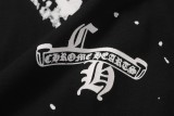 Chrome Hearts Splash Paint Horseshoe Print Short Sleeve T-Shirt 260415