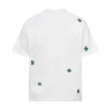 Dior Four-Leaf Clover Embroidered Logo Short Sleeve 260415