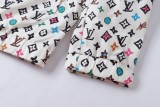 Louis Vuitton New All-Over Embroidered Logo Lightweight Couple Hooded Jacket 260422
