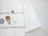 Fendi Ice Cream Graphic Crewneck Short Sleeve T-Shirt 260422