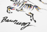 Burberry BURBERRY 2026 New Front & Back Painted Graffiti Warhorse Letter Logo Unisex Short Sleeve T-Shirt 260422