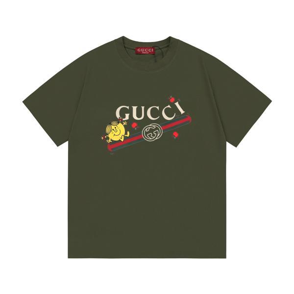 Gucci 2026 New Offset Belt Letter Logo Unisex Short Sleeve T-Shirt 260422