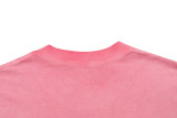 Acne Studios 2026 New Distressed Technique Printed Letter Logo (Pink) Unisex Short Sleeve T-Shirt 260429