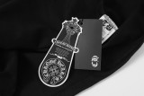 Chrome Hearts Sanskrit Patch Embroidered Cross Short Sleeve T-Shirt 260506