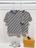 Dior Knit Wool Short Sleeve T-Shirt 260506