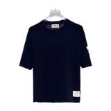 Thom Browne Four-Bar Knit Polo Short Sleeve Shirt 260506