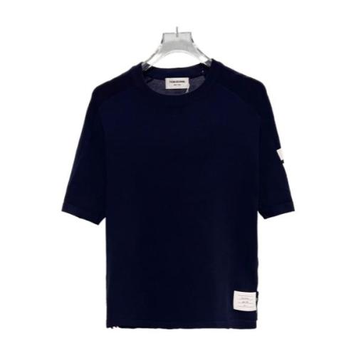 Thom Browne Four-Bar Knit Polo Short Sleeve Shirt 260506