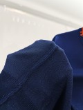 HERMÈS Color-Block Collar Crewneck Knit Sweater 260506