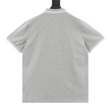 Dior Script Letter Embroidered Short Sleeve Polo 260512