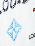 Louis Vuitton 26SS New Arrival Multi-Layer Heavy Craftsmanship Chest Speckled Letter Logo Embroidery Short Sleeve T-Shirt 260520
