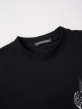 Chrome Hearts Horseshoe Distressed Hand-Painted Short Sleeve T-Shirt 260520