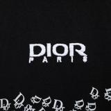 Dior Starry Sky Embroidered Distressed Hem Technique Short Sleeve 260520