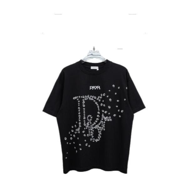 Dior Starry Sky Embroidered Distressed Hem Technique Short Sleeve 260520