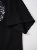 Chrome Hearts Horseshoe Distressed Hand-Painted Short Sleeve T-Shirt 260520