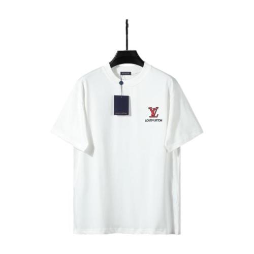 Louis Vuitton 26SS New Arrival Multi-Layer Heavy Craftsmanship Chest Speckled Letter Logo Embroidery Short Sleeve T-Shirt 260520