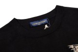 Louis Vuitton 26SS Sketch Floral Embroidered Knit Short Sleeve (Black) 260526