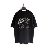 Louis Vuitton New Patch Embroidered Short Sleeve T-Shirt 260526