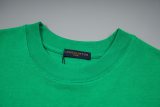 Louis Vuitton Spring/Summer New Short Sleeve T-Shirt - V Slogan Embroidered T-Shirt (Green) 260526