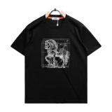 Hermès 26SS New Embroidered Large Horse Crewneck Short Sleeve T-Shirt (Black) 260526