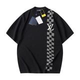 Louis Vuitton 2025 New Racing Check Knit Short Sleeve Sweater 260602