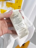 Fendi 280g Crewneck Short Sleeve T-Shirt (White) 260602