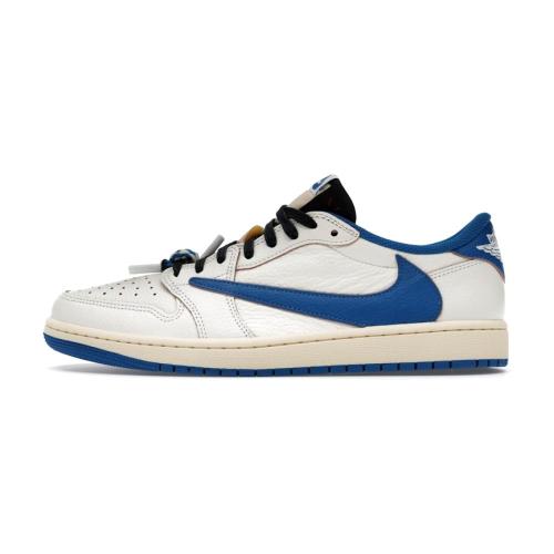 Jordan 1 Retro Low OG SP Fragment x Travis Scott Sail Military Blue