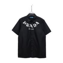 Prada Letter Neck Scarf Short Sleeve Polo 260602
