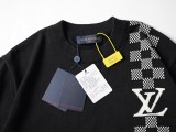 Louis Vuitton 2025 New Racing Check Knit Short Sleeve Sweater 260602