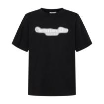 Dior Render Letter Embroidered Short Sleeve T-Shirt 260602