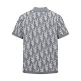 Dior 26SS Oblique Jacquard Knit Polo Shirt 260609