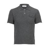 MiuMiu Letter Logo Knit Polo Shirt 260609