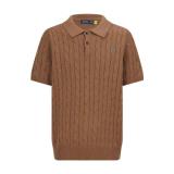 Ralph Lauren Pony Logo Embroidered Knit Sweater (Brown) 260609