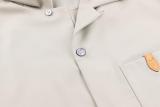Louis Vuitton 26SS Silk-Cotton-Wool Blend Camp Collar Logo Short Sleeve Shirt 260616