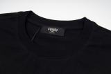 Fendi Tag Puppy Embroidered Short Sleeve T-Shirt 260616