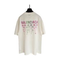 Balenciaga UV Color-Changing Embroidered Short Sleeve T-Shirt (White) 260616